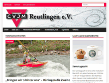 Tablet Screenshot of cvjm-reutlingen.de